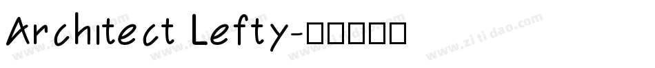 Architect Lefty字体转换